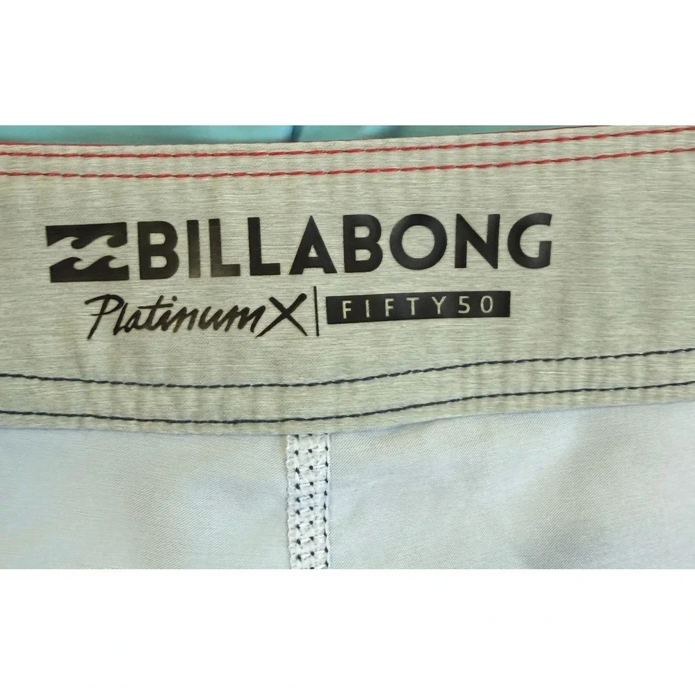 Billabong Mens Board Shorts 36 Blue Platinum X Fifty50 Ombre Stripe Surfing Vaca